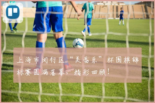 上海市闵行区“美番乐”杯围棋锦标赛圆满落幕，精彩回顾！